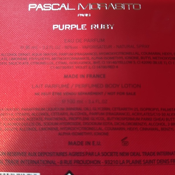 pascal morabito purple ruby EDP and body lotion - Picture 4 of 5